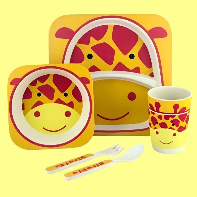 Vaisselle Bébé - BambooKid™ - Giraffe - Bebe repas