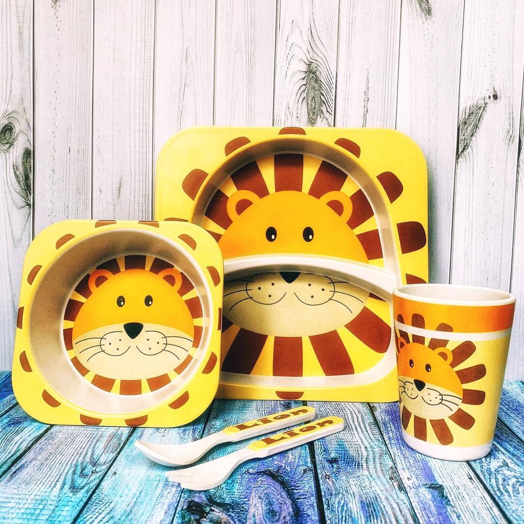 Vaisselle Bébé - BambooKid™ - Lion - Bebe repas