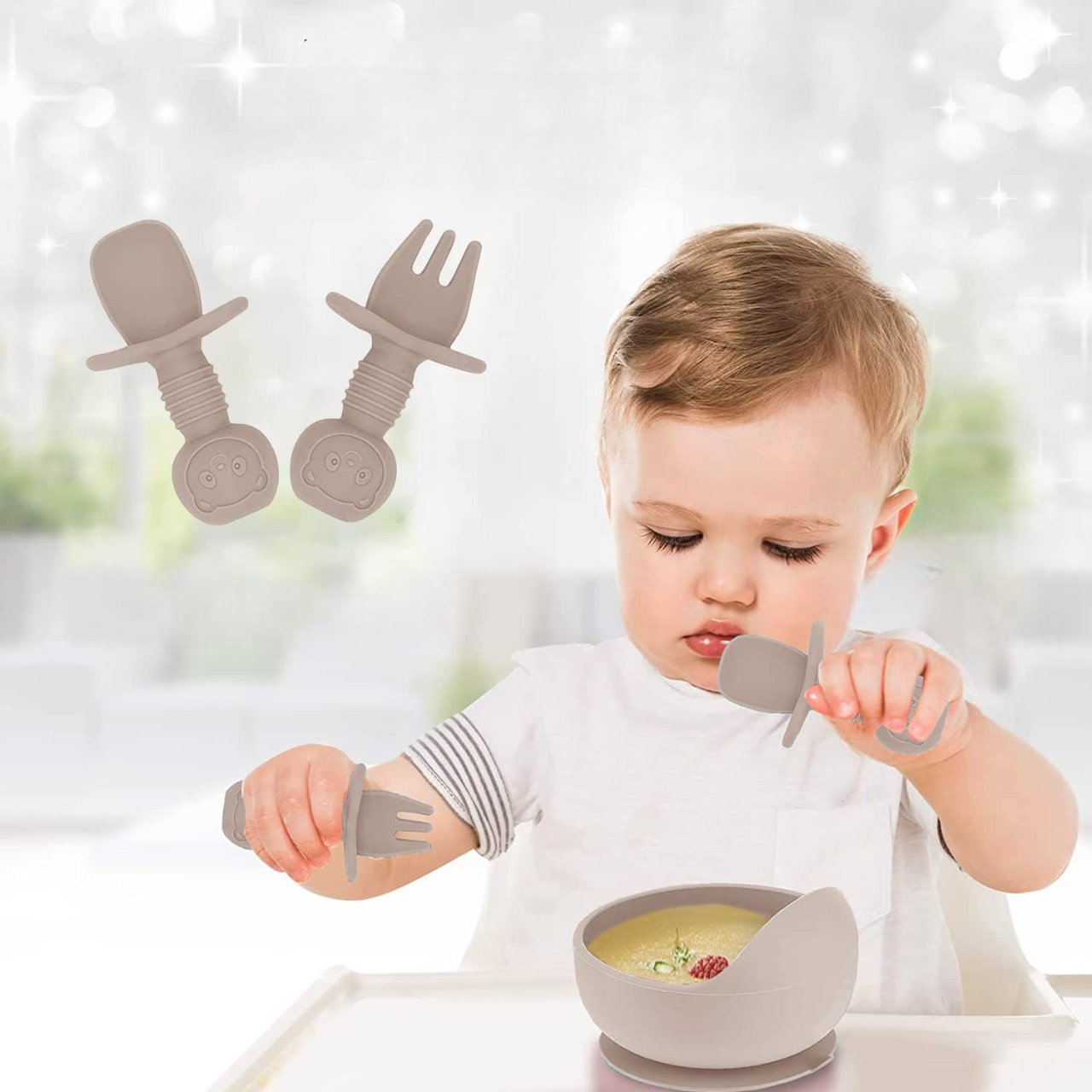 Vaisselle Bébé - TablewareBabySet™ - Beige - Bebe repas