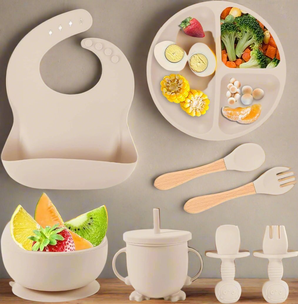 Vaisselle Bébé - TablewareBabySet™ - Beige - Bebe repas